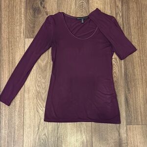 Women's Plum Long Sleeve Top White House Black Market